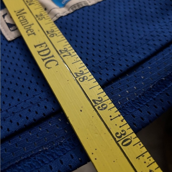 Adidas NBA Mens Size Large Blue Skyline Nuggets Jersey #55 Mutombo *Flaws - Picture 9 of 9